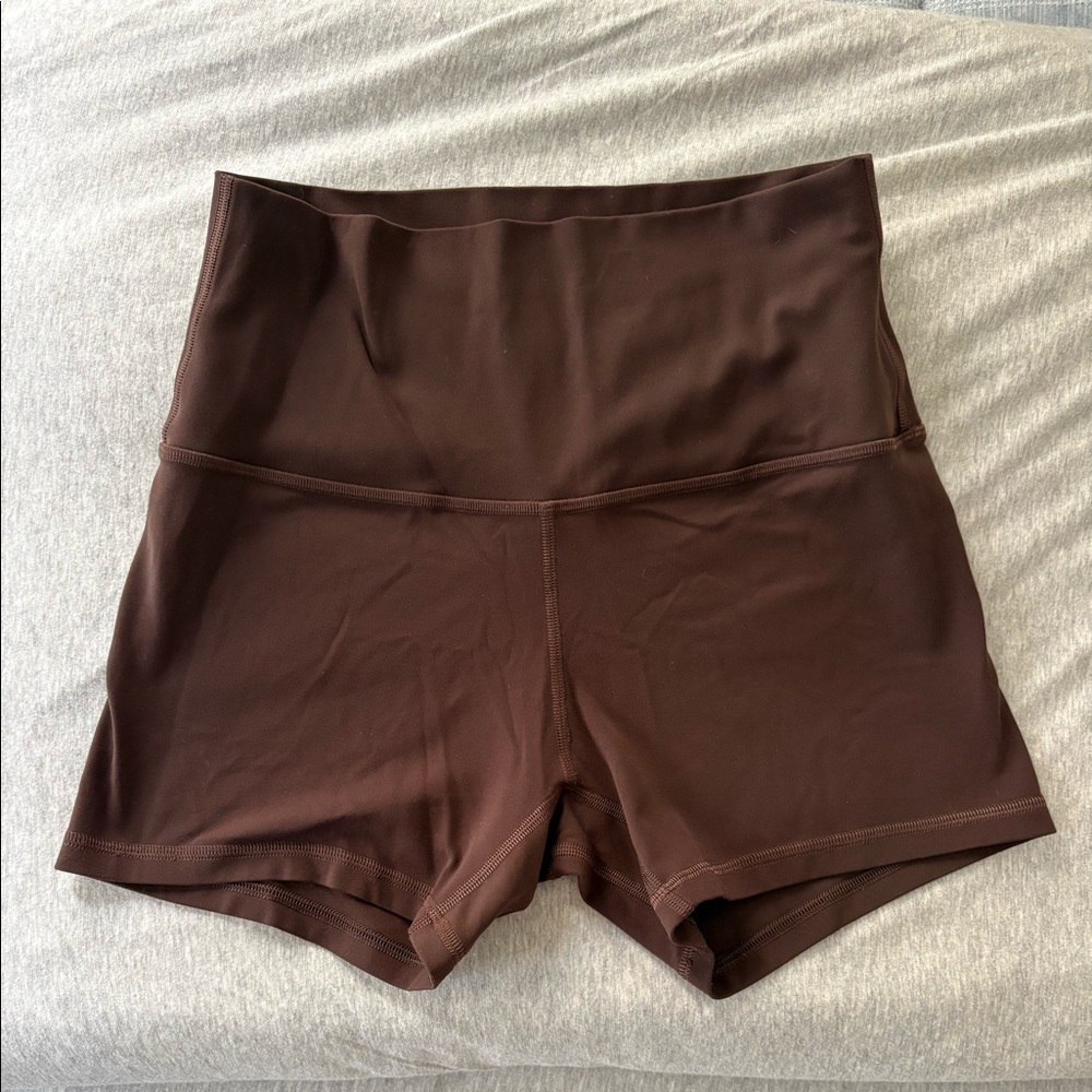 Lululemon brown size 6 align shorts
